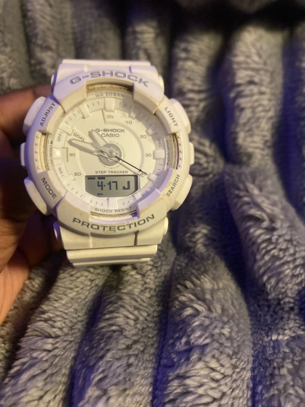 Casio G-Shock White Resin Step Tracker Watch